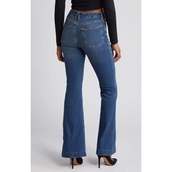 Good American Good Legs Flare Jeans - Size 2/28 - Picture 4 of 12